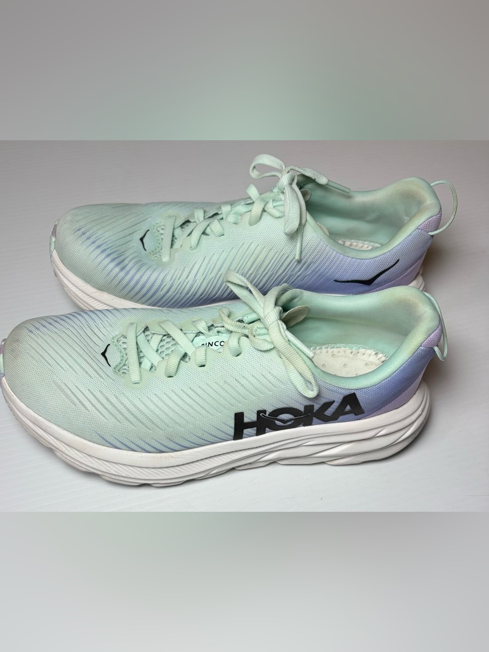 Hoka Rincon 3 Women's Running Shoes in Mint Green